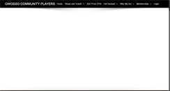 Desktop Screenshot of owossoplayers.com
